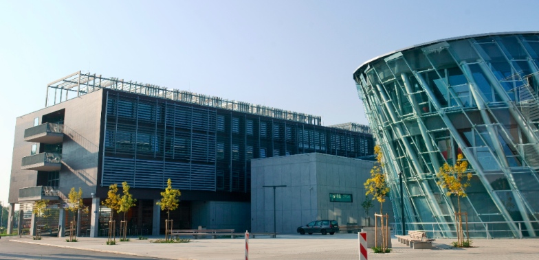 Faculty of Computer and Information Science (UL
                     FRI) building (left) and central, X building (right)